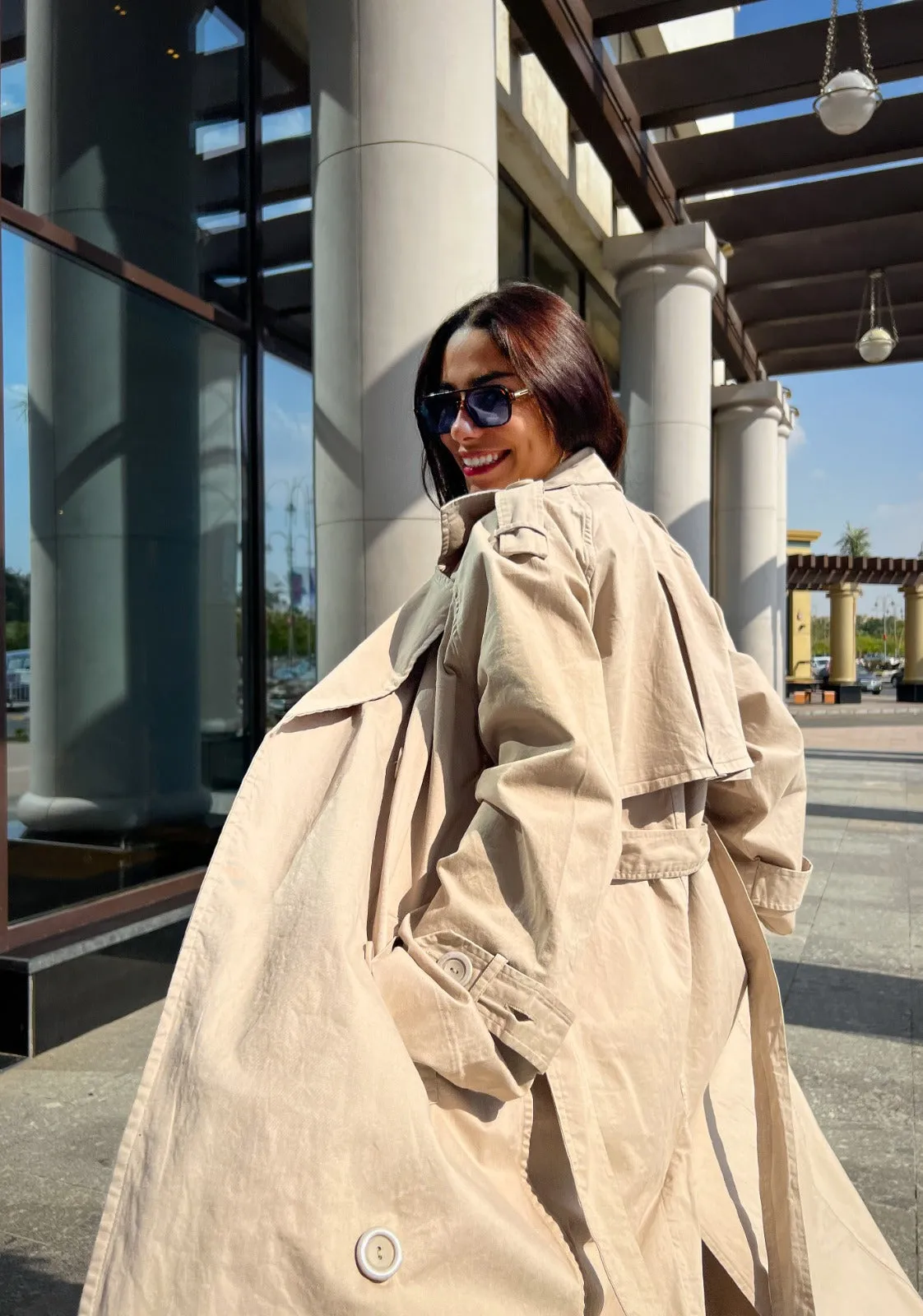 Relax Fit Trench Coat Beige