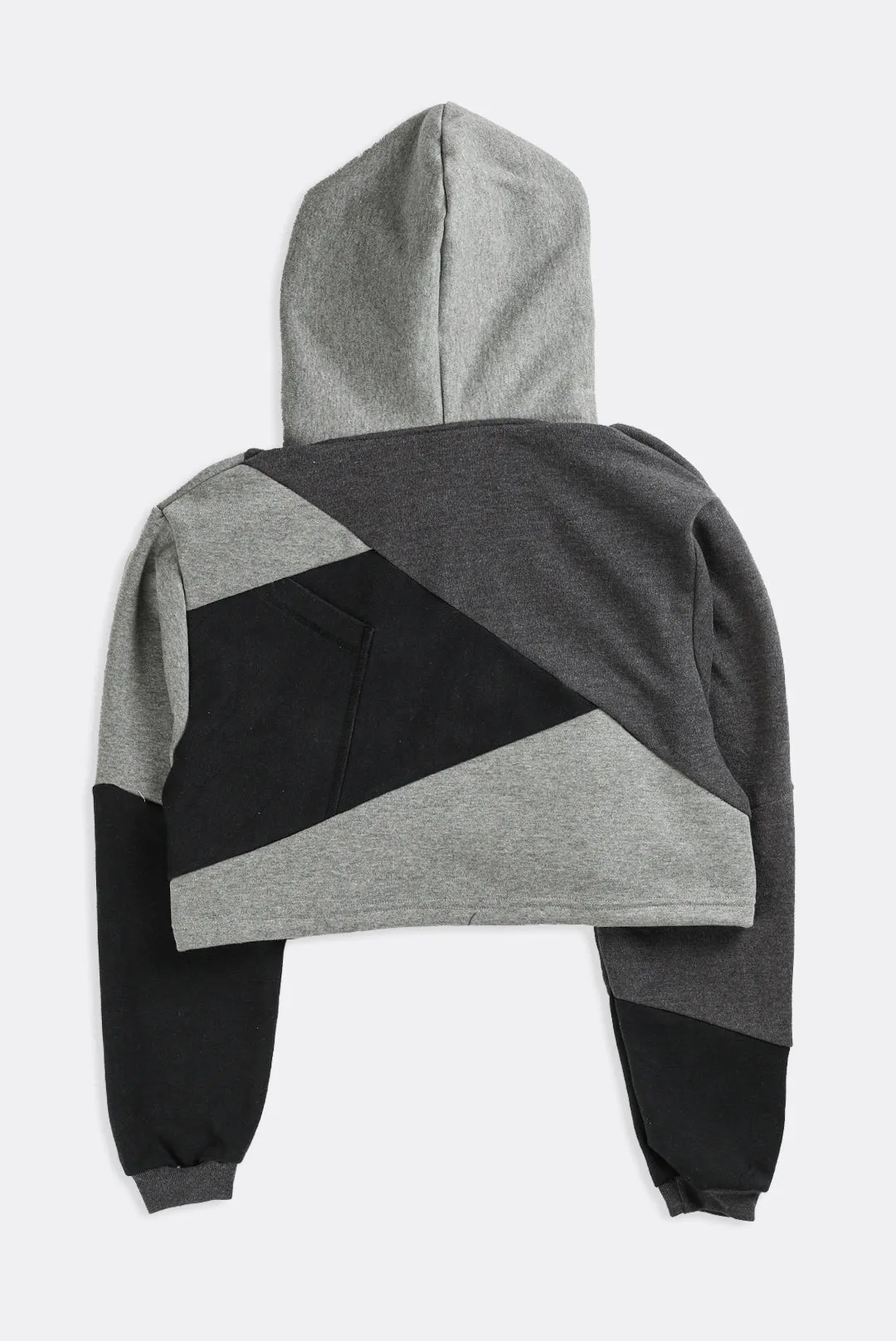 Rework Adidas Patchwork Crop Sweatshirt - S