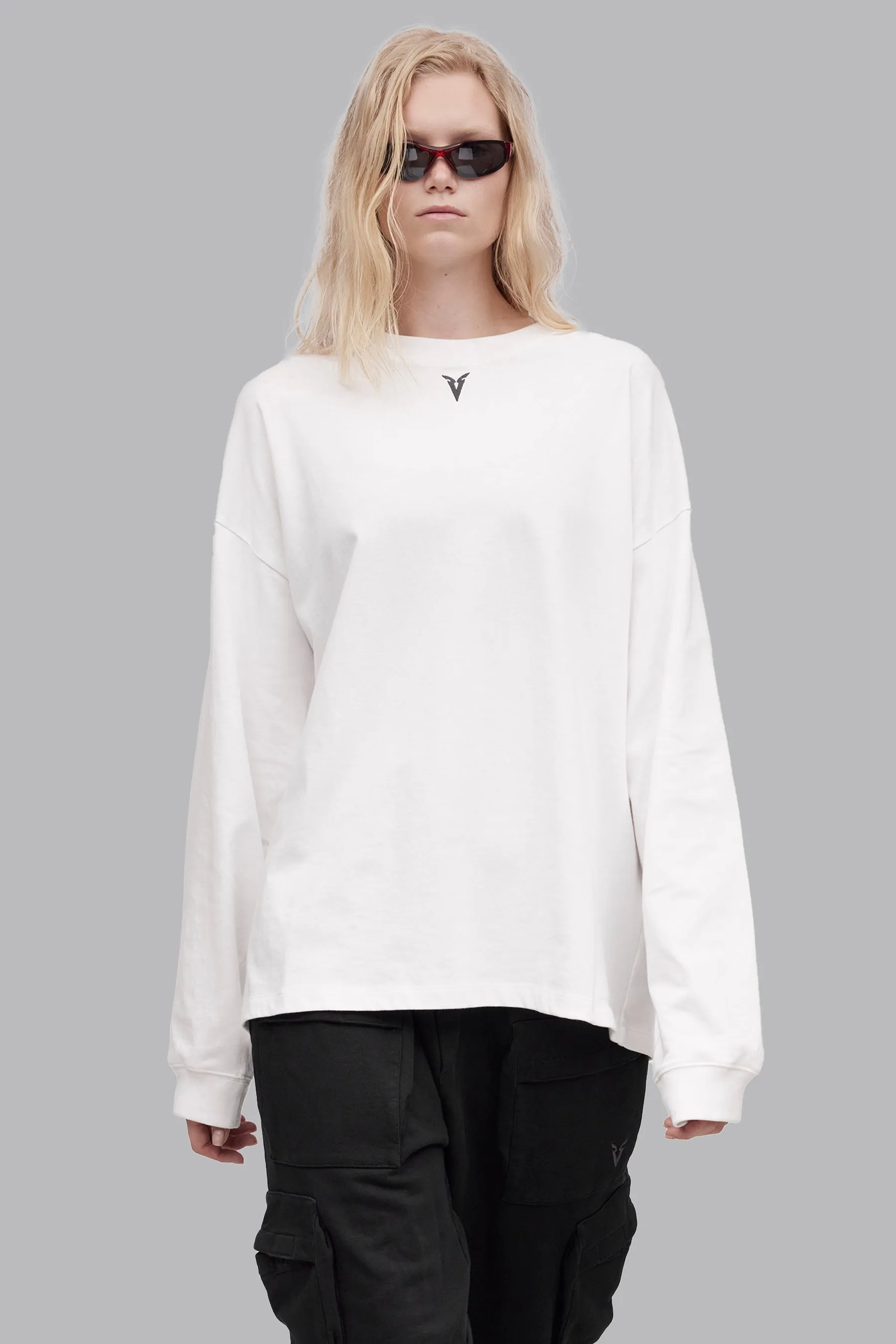 V_LYFE220 LONG SLEEVE T-SHIRT - Optic White