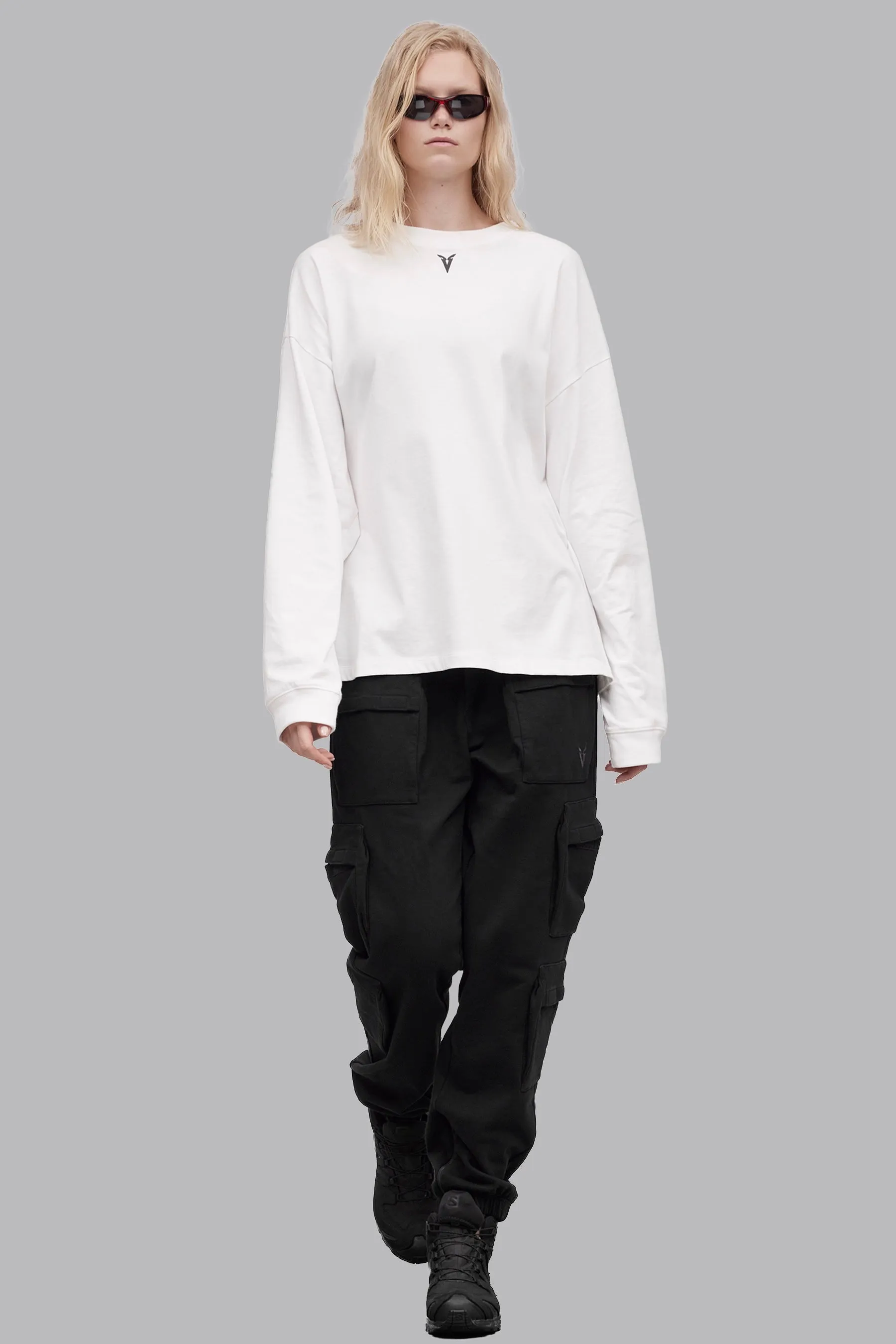 V_LYFE220 LONG SLEEVE T-SHIRT - Optic White