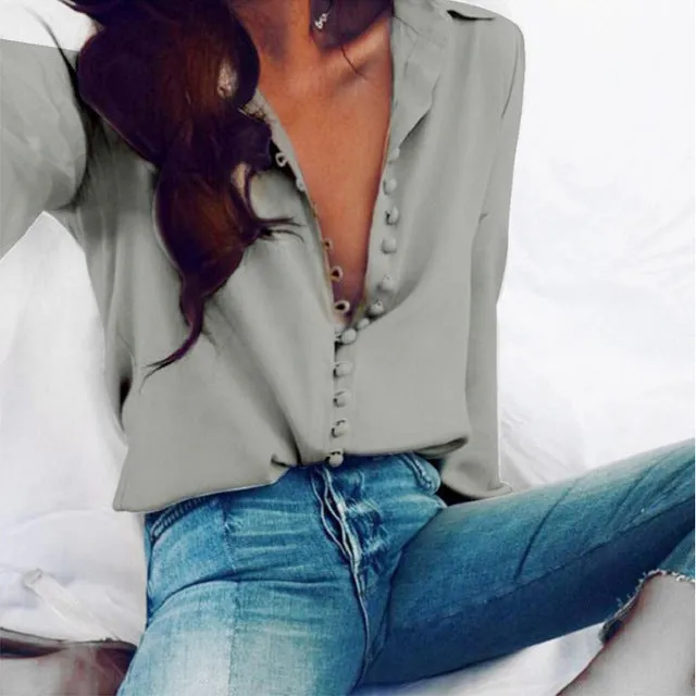 What Time Is The Meeting Button Blouse